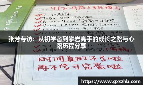 张芳专访：从初学者到攀岩高手的成长之路与心路历程分享