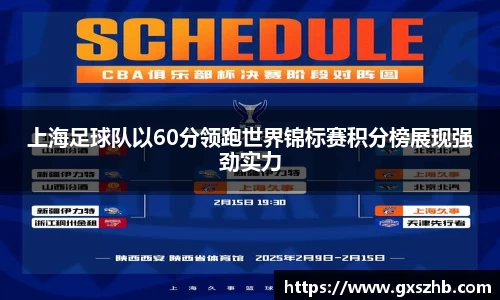 上海足球队以60分领跑世界锦标赛积分榜展现强劲实力