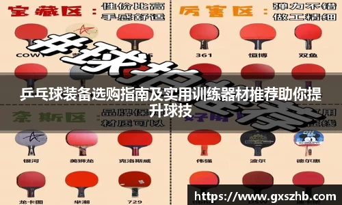乒乓球装备选购指南及实用训练器材推荐助你提升球技
