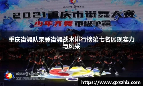 重庆街舞队荣登街舞战术排行榜第七名展现实力与风采